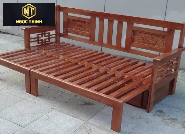 SOFA GIƯỜNG GỖ SỒI CHẤT LƯỢNG GIÁ TỐT